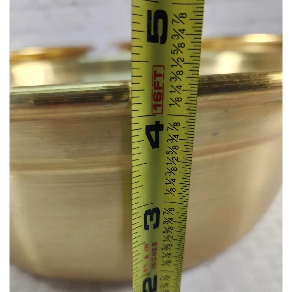 Sunhak Korean Stainless Steel Gold Mixing Serving Bowls (3) High Quality